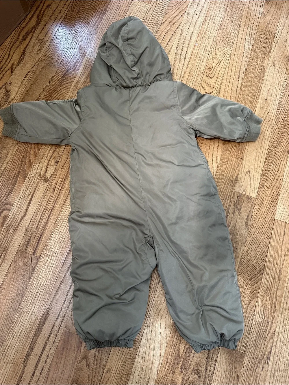 GAP BabyGap Snowsuit army green with orange inside